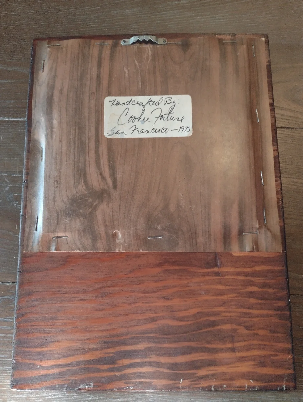 Vintage Art Nouveau Wooden Mirror with Four Seasons Panels, Handmade - Picture 10 of 11